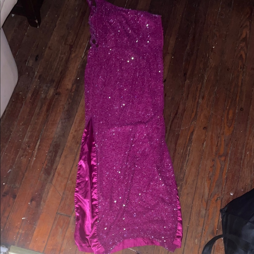 Scala Fuchsia Sequin Dress